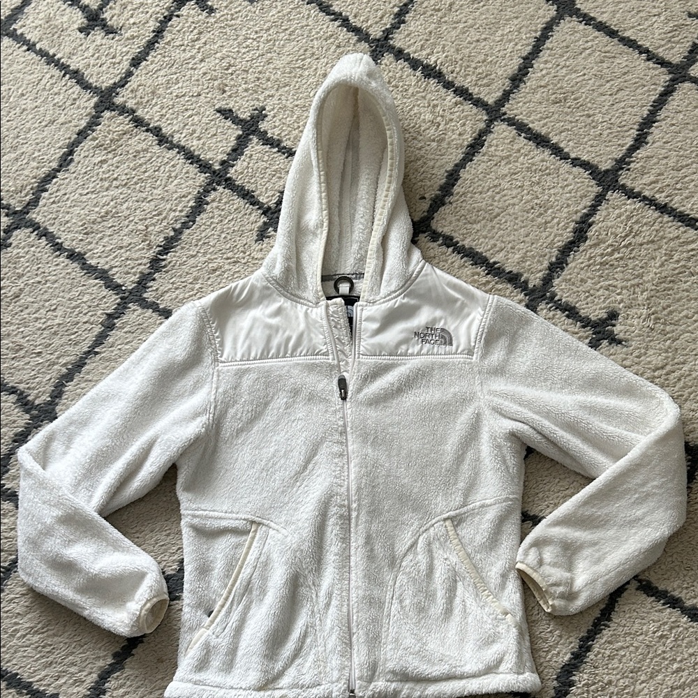 The North Face fleece zip-up jacket with hood